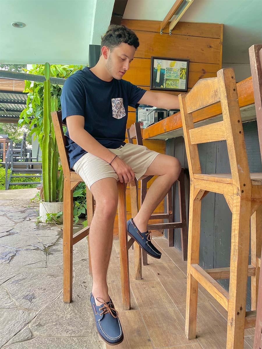 Unusual blue for men